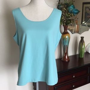 Chico’s size 3 blue/green teal camisole